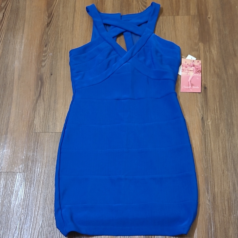 Emerald Sundae Royal‎ Blue Mini Dress